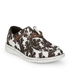 Women's Justin Chocolate Cacti Print Hazer Shoe