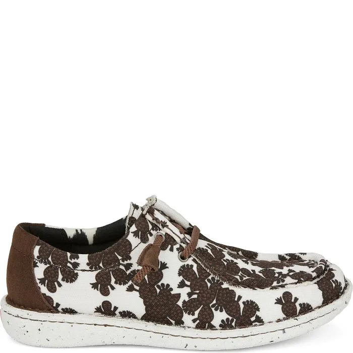 Women's Justin Chocolate Cacti Print Hazer Shoe